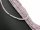 Pierced, loose rose quartz rondelle in pink and grey