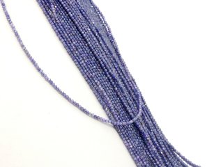 Boules de zircon violettes percées et facettées