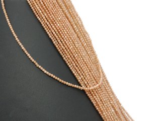 Boules de zirconium percées, facettées, brun clair