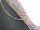 Pierced, faceted, coloured zirconia beads