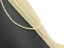 Pierced, yellow, faceted zircon beads