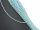 Faceted, ice-blue, pierced amazonite beads