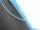 Faceted, blue, pierced topaz spheres