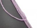 Pierced, purple, faceted zircon beads
