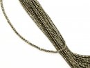 Shimmering, pierced pyrite beads