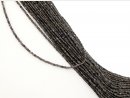 grey, faceted, pierced labradorite beads