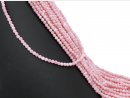 Durchbohrte, rosafarbene Pinkopal-Perlen