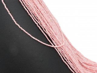 Pierced, pink Pinkopal beads