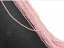 Pierced, pink Pinkopal beads