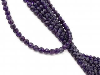 Violette, durchbohrte Amethystkugeln