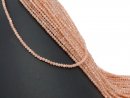 Faceted, drilled, orange moonstones