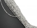 Grey and black tourmaline quartz beads