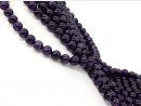 Violette, durchbohrte Amethystkugeln