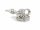 Foldable precious metal magnetic clasp for Y-chains - 16x25 mm /R113