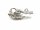 Foldable precious metal magnetic clasp for Y-chains - 17x25 mm /R125