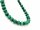 Rondelle en malachite verte percée