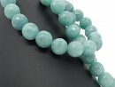 Pierced quartzite spheres with blue facets