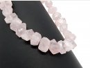 quartz rose percée et facettée