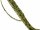 Faceted, pierced, green olivine beads