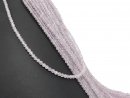 Faceted, pierced amethyst beads
