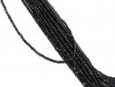 Faceted Tourmaline Beads in Black and grey