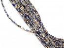 Pierced, faceted sodalite spheres