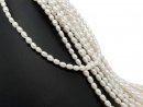 Perles de culture blanches ovales