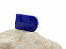 Perle en lapis-lazuli, plate, pour bijoux