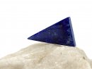 Perle en lapis-lazuli, plate, pour bijoux