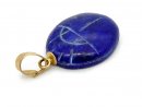 Anhänger - Lapislazuli Cabochon 5x14x18 mm an 14k Gold /A002