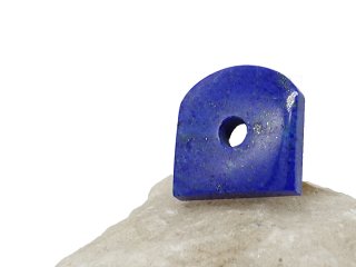 Lapislazuli-Perle, flach für Schmuck