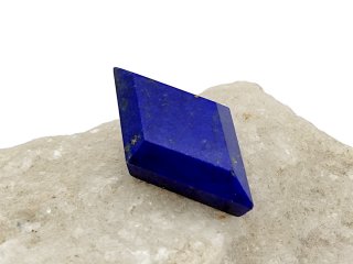 Lapislazuli-Perle, flach für Schmuck