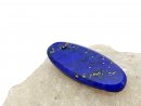 Lapislazuli-Perle, flach für Schmuck