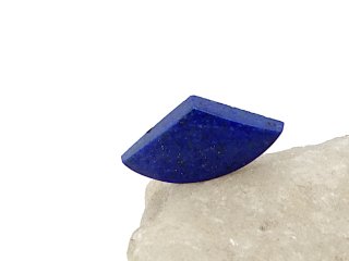 Perle en lapis-lazuli, plate, pour bijoux