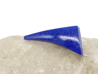 Perle en lapis-lazuli, plate, pour bijoux