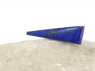 Lapislazuli-Perle, flach für Schmuck