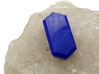 Lapislazuli-Perle, flach für Schmuck