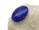 Lapislazuli-Perle, flach für Schmuck