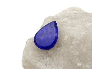 Lapislazuli-Perle, flach für Schmuck
