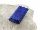 Lapislazuli-Perle, flach für Schmuck