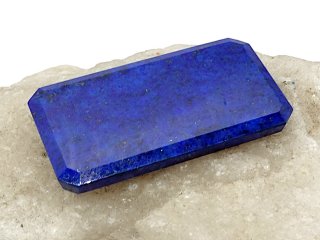 Lapislazuli-Perle, flach für Schmuck