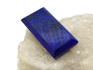 Lapislazuli-Perle, flach für Schmuck