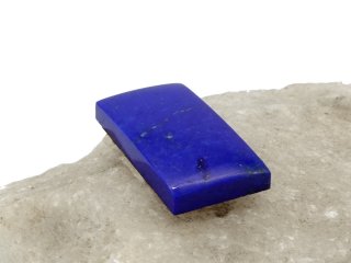 Lapislazuli-Perle, flach für Schmuck