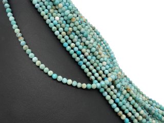 Facettierte, durchbohrte, blau-grüne Türkiskugeln