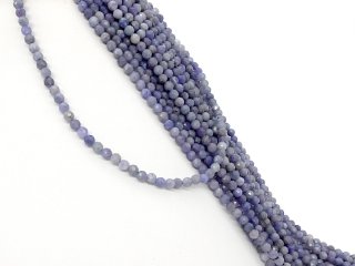 Small faceted tanzanite beads in purple