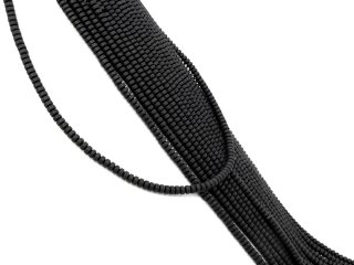 Perles dhématite noire percées