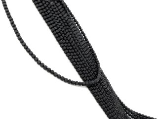 Perles dhématite noire percées