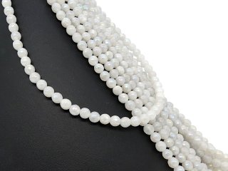 Colourful, shimmering, faceted, pierced agate beads