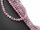 Boules de quartz rose percées, couleur mauve