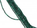 Faceted green malachite beads